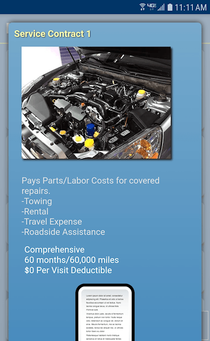 screenshot of Auto Dealer F&I Software